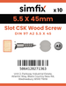 Simfix product label - 97A255045-D