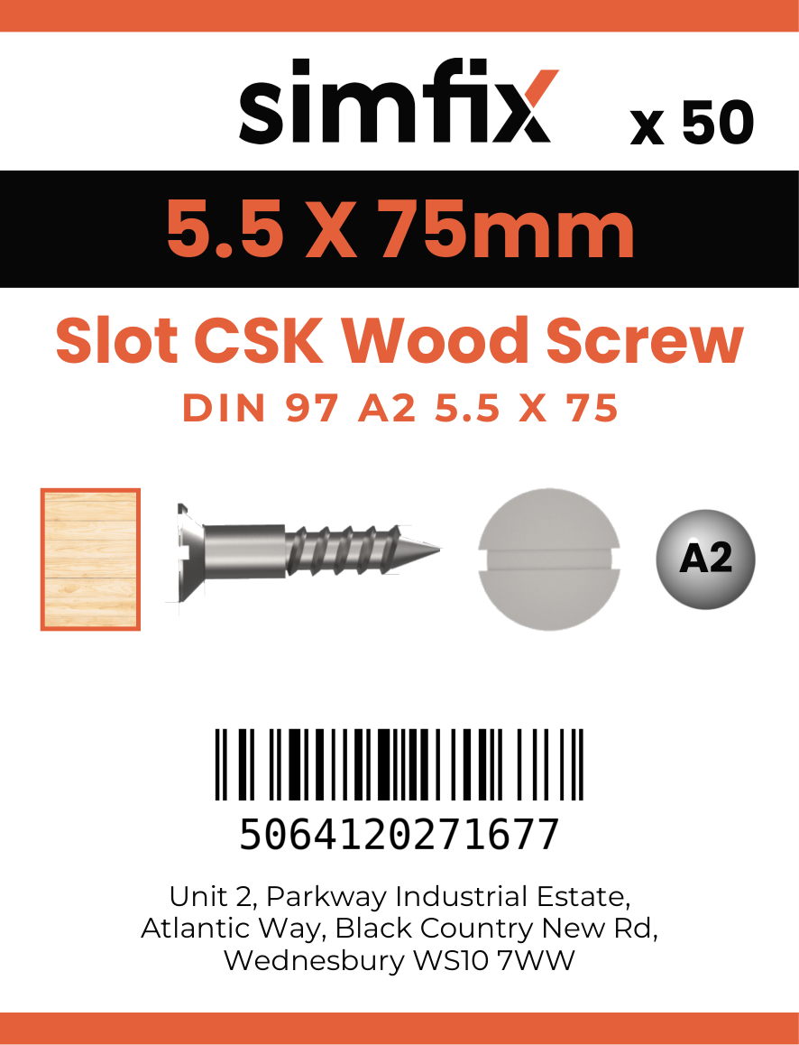 Simfix product label - 97A255075-T