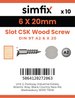 Simfix product label - 97A260020-D