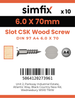 Simfix product label - 97A460070-D