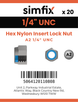 Simfix product label - 985UA214-D
