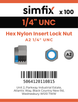 Simfix product label - 985UA214-T
