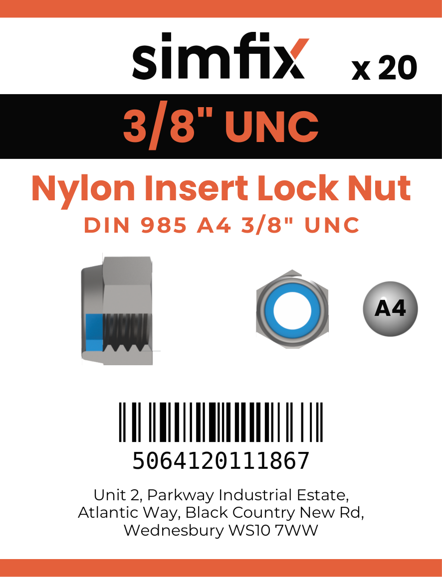 Simfix product label - 985UA438-D