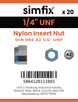Simfix product label - 985UFA214-D