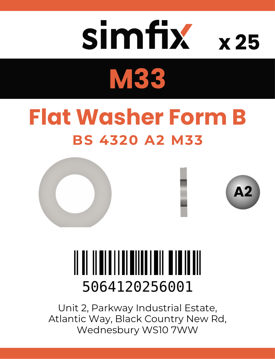 Simfix product label - BS4320A233-D