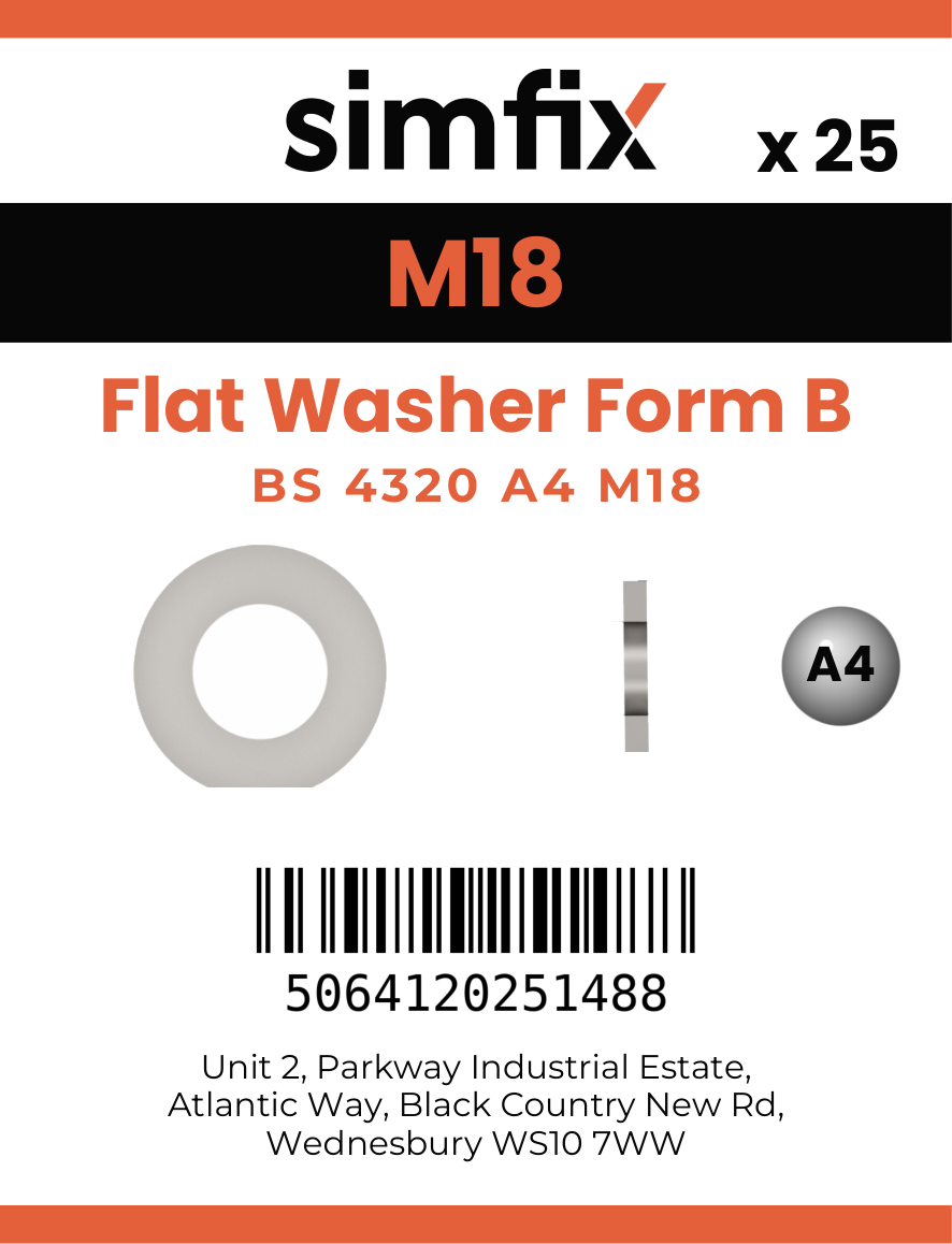 Simfix product label - BS4320BA418-D