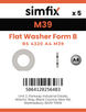 Simfix product label - BS4320BA439-D