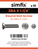 Simfix product label - BS57A22BA032-D