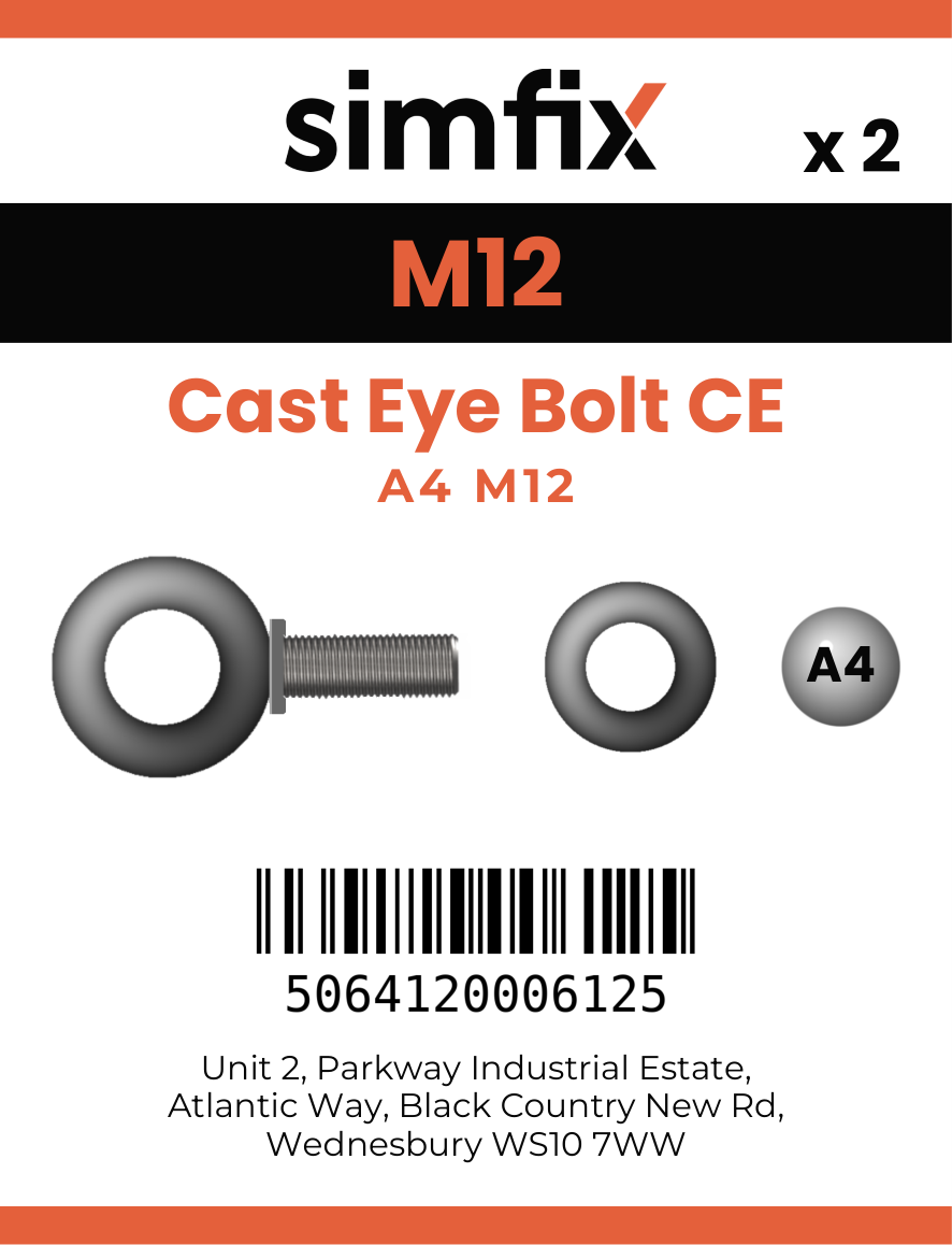 Simfix product label - CEBA4012-D