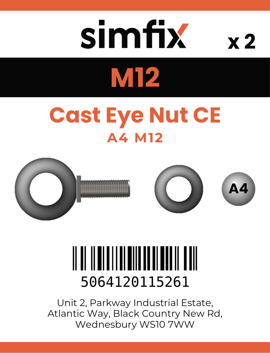 Simfix product label - CENA4012-D