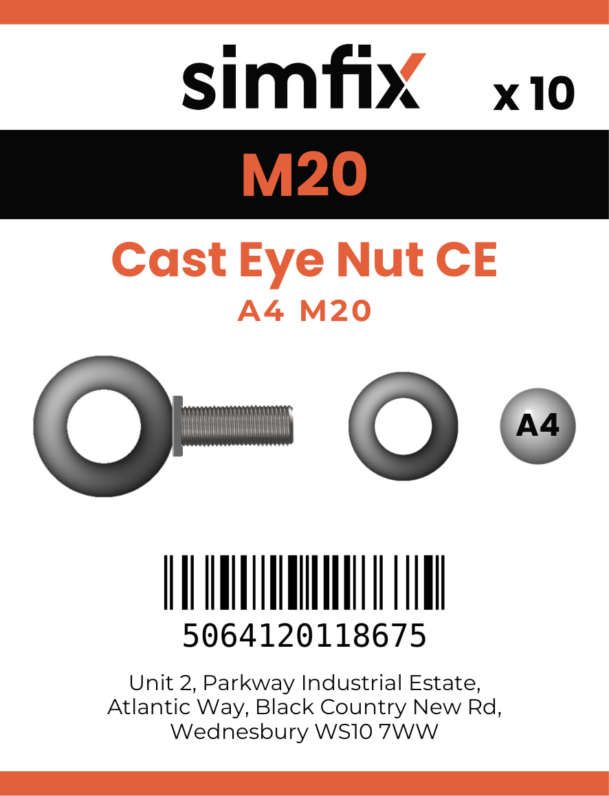Simfix product label - CENA4020-T