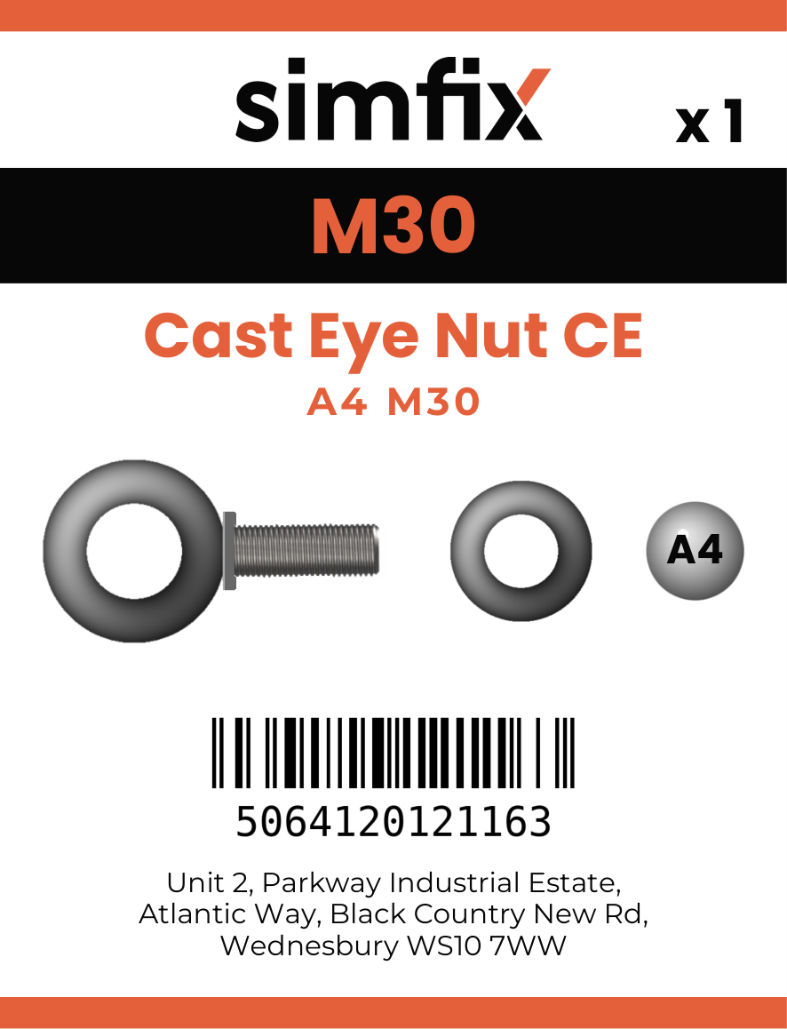 Simfix product label - CENA4030-D
