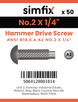Simfix product label - DSA202006-T