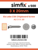 Simfix product label - FTTBA230020-T