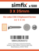 Simfix product label - FTTBA230035-T