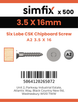 Simfix product label - FTTBA235016-T