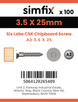 Simfix product label - FTTBA235025-D
