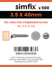 Simfix product label - FTTBA235040-T