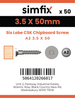 Simfix product label - FTTBA235050-T