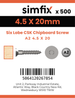 Simfix product label - FTTBA245020-T