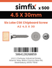Simfix product label - FTTBA245030-T