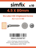 Simfix product label - FTTBA245080-D