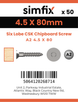 Simfix product label - FTTBA245080-T