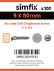 Simfix product label - FTTBA250080-D