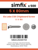 Simfix product label - FTTBA250080-T