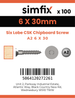 Simfix product label - FTTBA260030-D