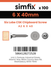 Simfix product label - FTTBA260040-D