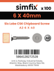 Simfix product label - FTTBA260040-D