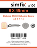 Simfix product label - FTTBA260045-D