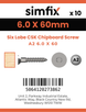 Simfix product label - FTTBA260060-D