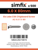 Simfix product label - FTTBA260080-T