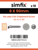 Simfix product label - FTTBA260090-D