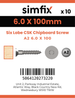 Simfix product label - FTTBA260100-D