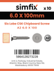 Simfix product label - FTTBA260100-D