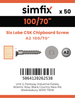 Simfix product label - FTTBA260100RCP-T