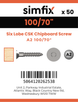 Simfix product label - FTTBA260100RCP-T