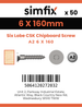 Simfix product label - FTTBA260160-T