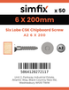 Simfix product label - FTTBA260200-T