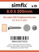 Simfix product label - FTTBA280200-D