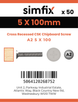 Simfix product label - FXA250100FT-EASY-T