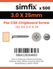 Simfix product label - FXTBA230025-T