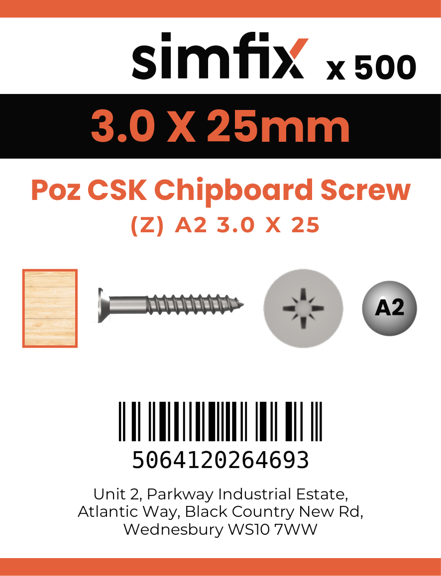 Simfix product label - FXTBA230025-T
