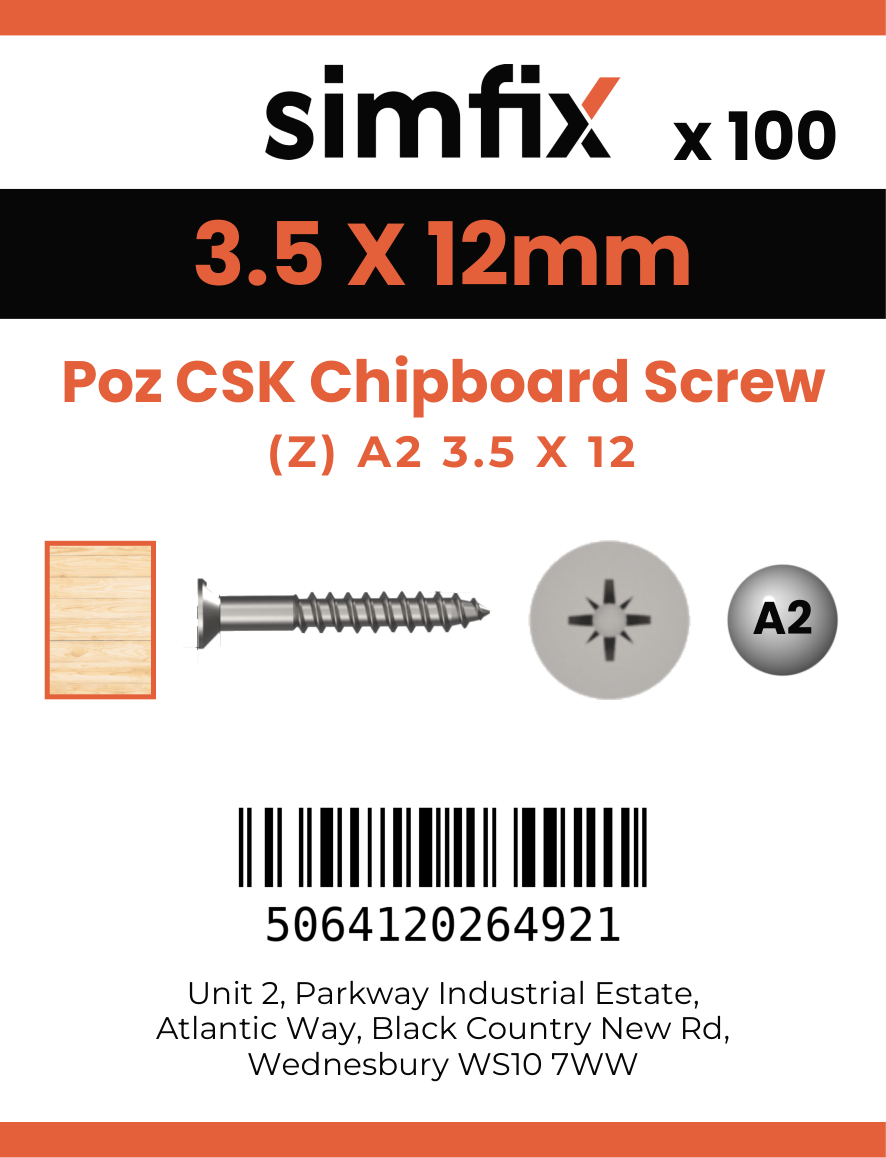 Simfix product label - FXTBA235012-D