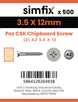 Simfix product label - FXTBA235012-T