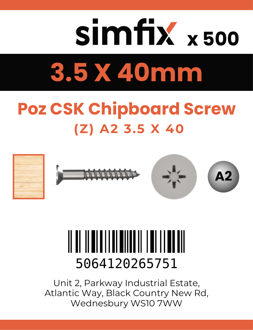 Simfix product label - FXTBA235040-T