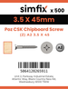 Simfix product label - FXTBA235045-T